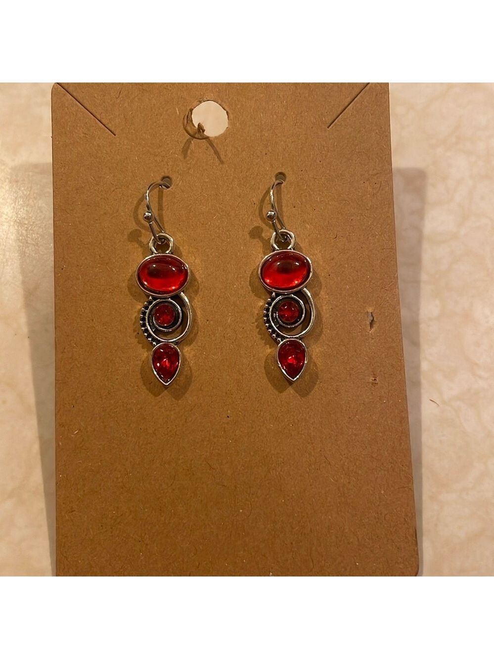 Dangle Earrings, Boho, Crystal, New